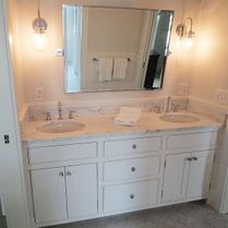 Custom double sink bathroom